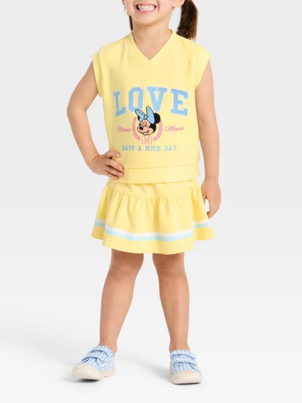3T Toddler 2pc Disney Minnie Mouse Tennis Top and Skort